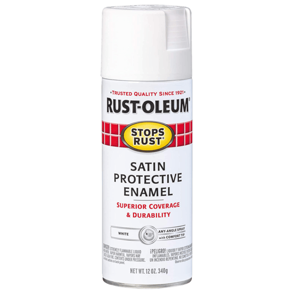 Rust-Oleum Gloss White Protective Enamel Paint - 0.5 Pint Oil-Based, Stops Rust (7792-730) 2 thumbnail image