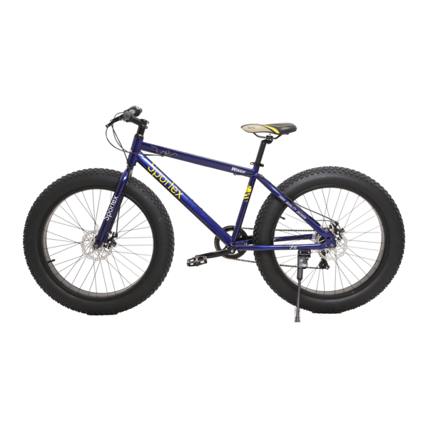 Sportex 7-Speed Mechanical Disc Brake Steel Bicycle Blue and Black