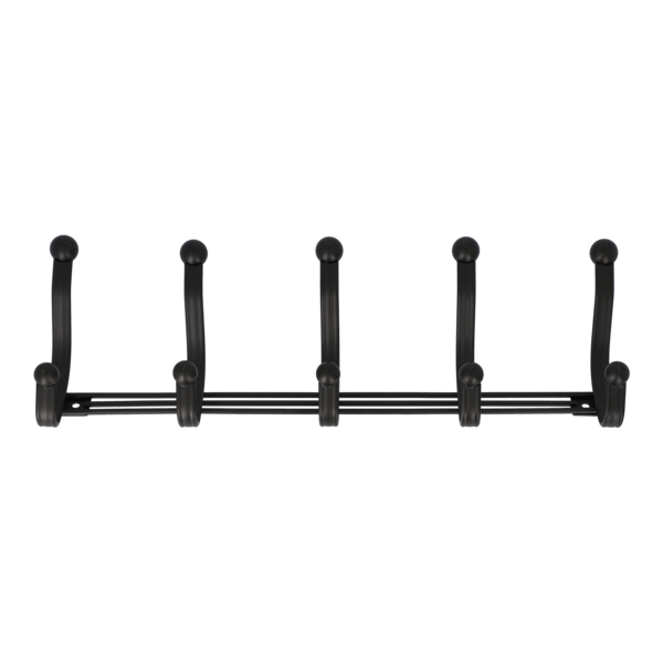 InterDesign York Lyra Wall Mounted 5-Hook Rack Bronze 53671