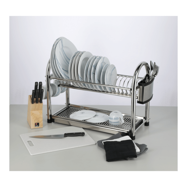 Parfait 2-Layer High Quality Stainless Steel Dish Rack Chrome